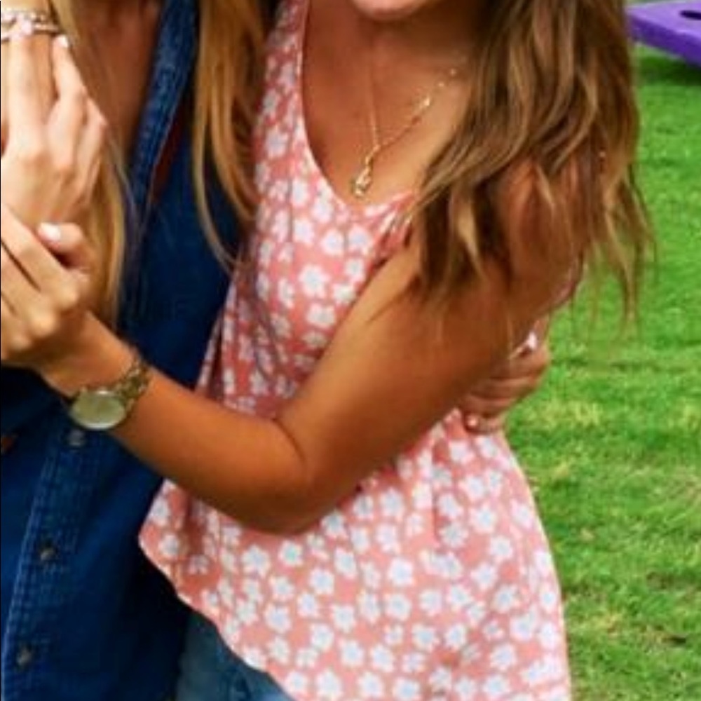 Fifty Street Pink Floral Tank